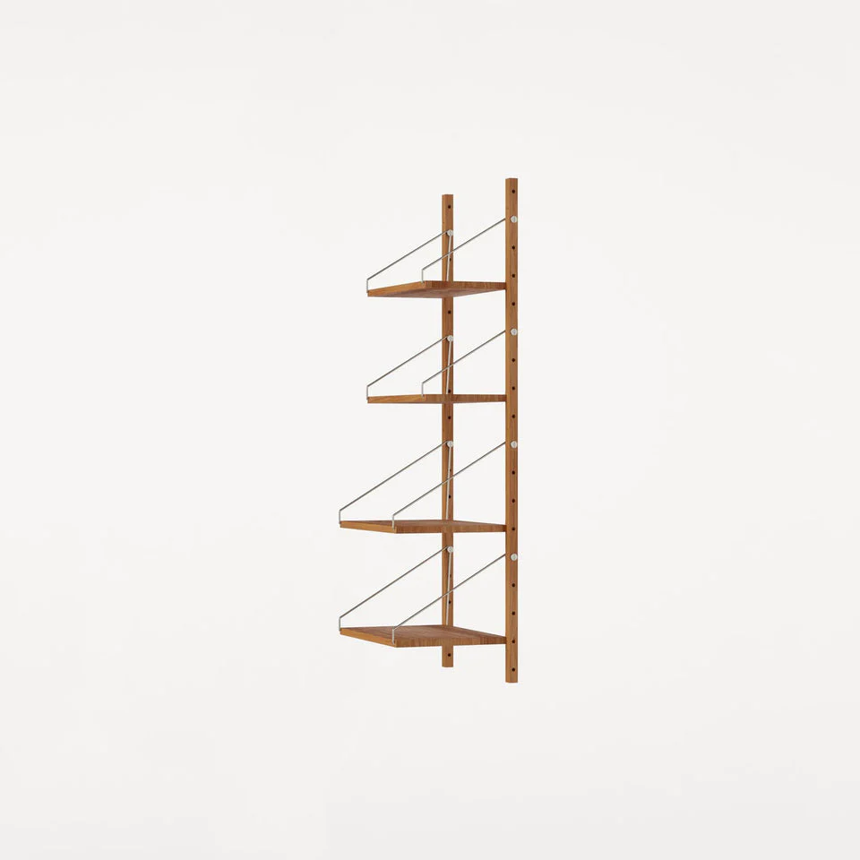 Shelf Library Single Section | Natural Oak - Image 3