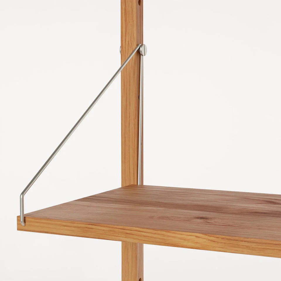 Shelf Library Single Section | Natural Oak - Image 8